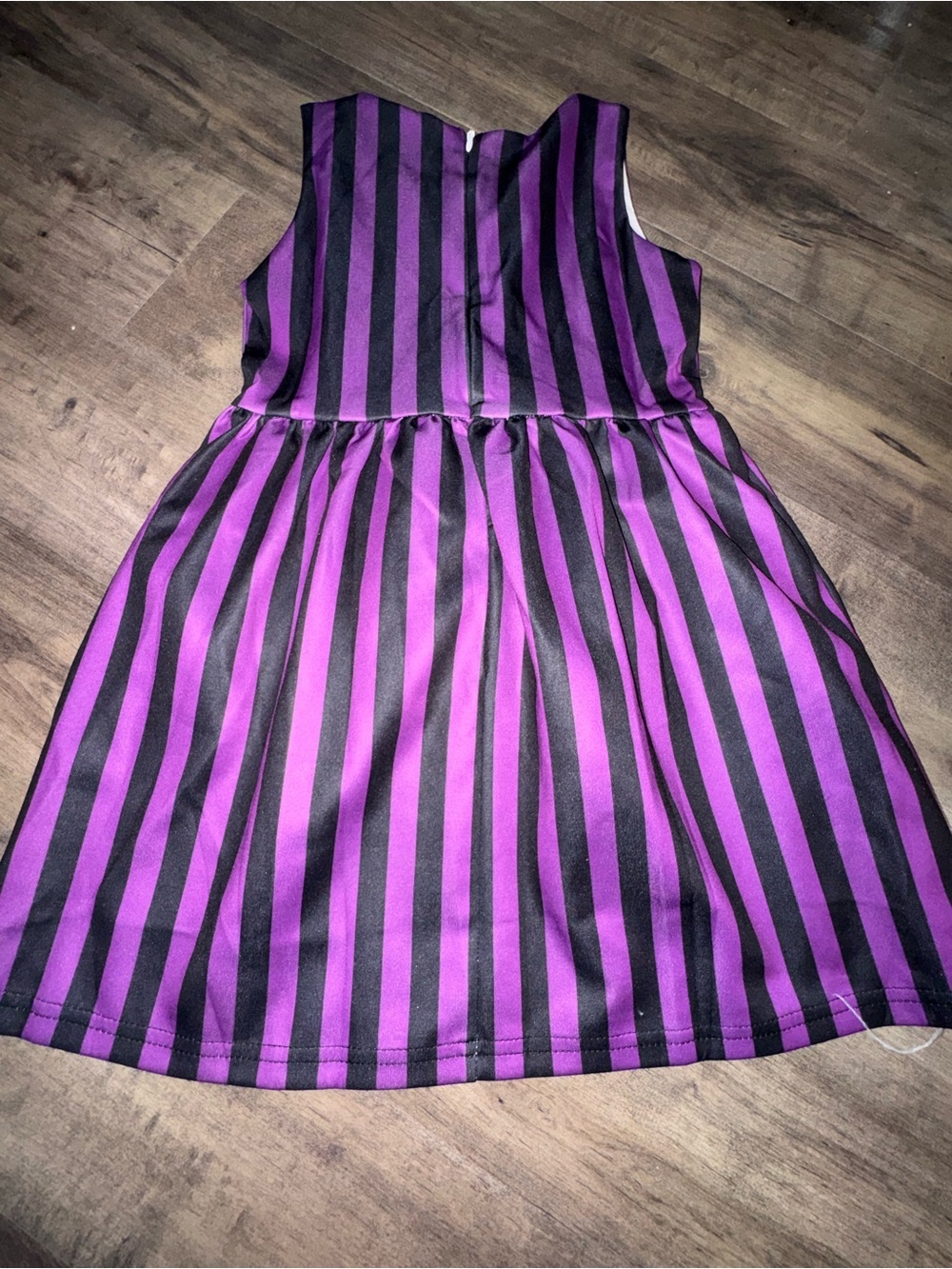 Wednesday Addams Nevermore Academy Uniform Costume Dress Girls 3T 4T Purple - Picture 5 of 7